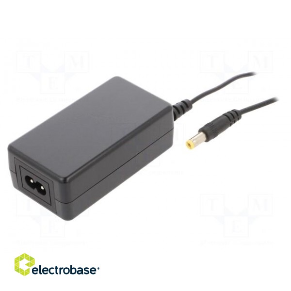 Power supply: switched-mode | 15VDC | 2A | Out: 5,5/2,1 | 30W | 0÷40°C