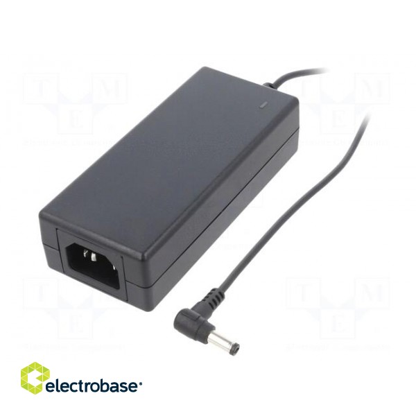 Power supply: switched-mode | 24VDC | 2.1A | Out: 5,5/2,1 | 50W | 89%