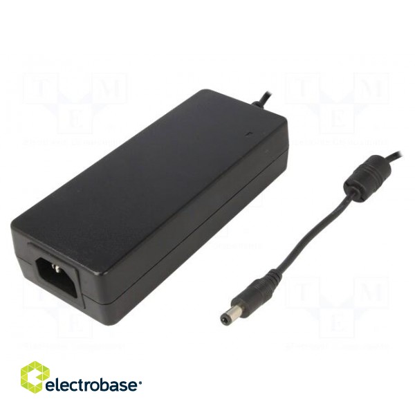 Power supply: switched-mode | 24VDC | 3.75A | Out: 5,5/2,5 | 90W | 90%