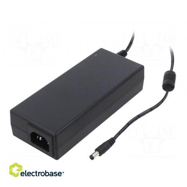 Power supply: switched-mode | 24VDC | 5A | Out: 5,5/2,1 | 120W | -5÷40°C