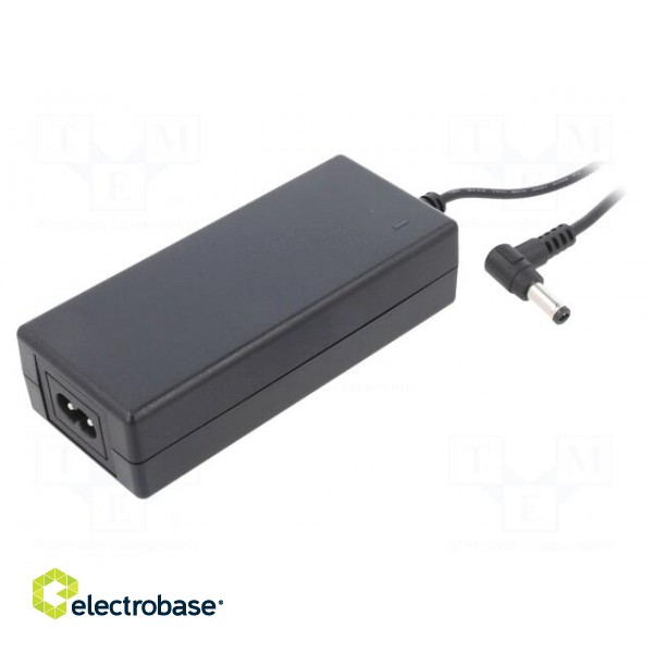 Power supply: switched-mode | 36VDC | 1.9A | Out: 5,5/2,5 | 70W | 90%