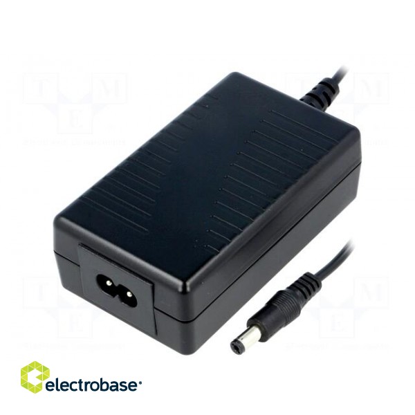Power supply: switched-mode | 5VDC | 2.4A | Out: 5,5/2,1 | 12W | 0÷50°C