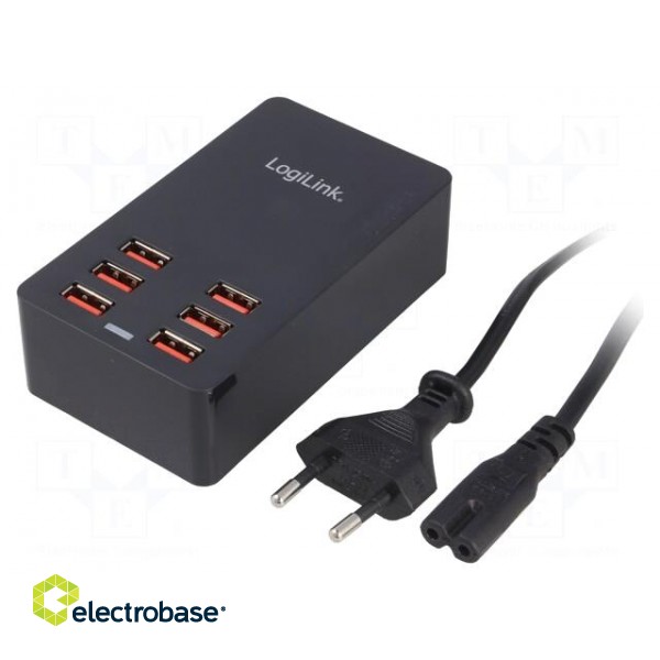 Power supply: switched-mode | 5VDC | 6.4A | Out: USB | Case: desktop image 1