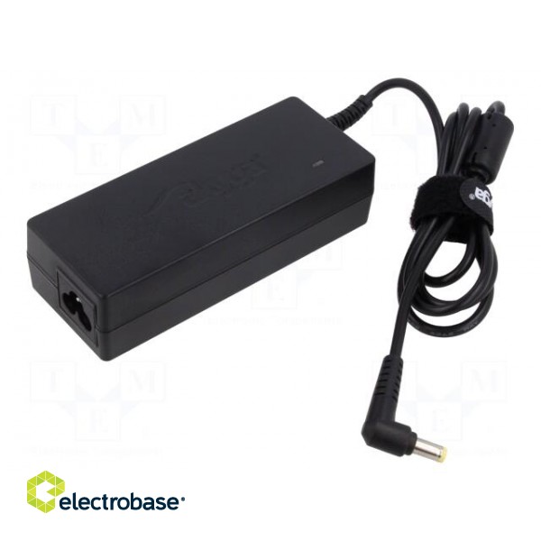 Power supply: switched-mode | 20VDC | 3.25A | Out: 5,5/2,5 | 65W | 80%