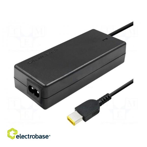 Power supply: switched-mode | 20VDC | 3.25A | Out: Slim tip+pin | 65W paveikslėlis 2