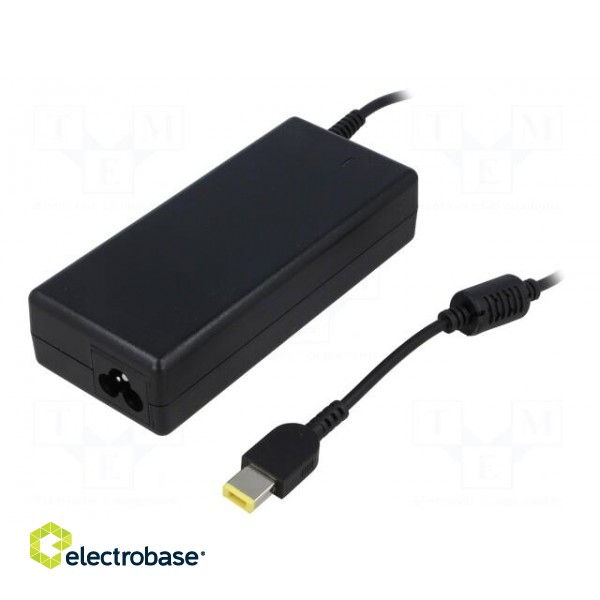 Power supply: switched-mode | 20VDC | 4.5A | Out: 11/4,5 | 90W | 5÷50°C