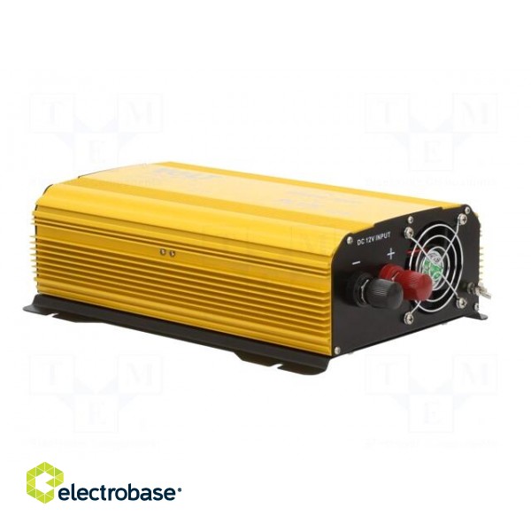 Converter: automotive dc/ac | 1500W | Uout: 230VAC | 11÷15VDC | 0÷40°C фото 5