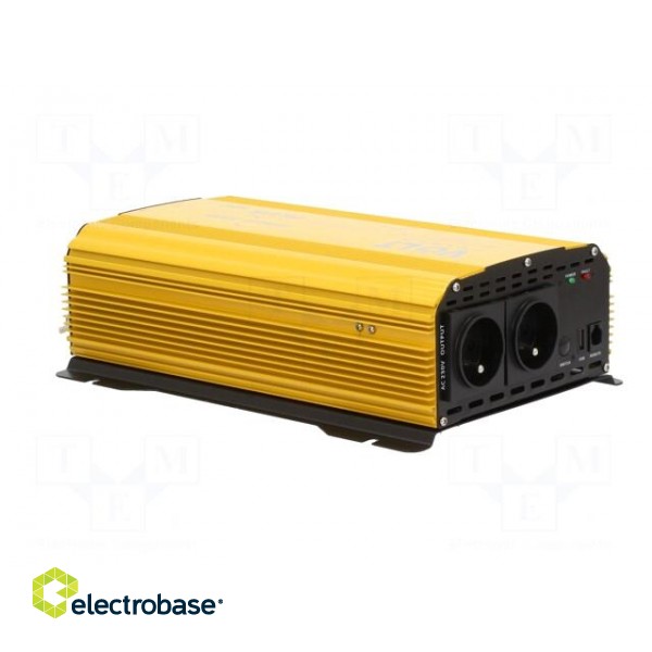 Converter: automotive dc/ac | 1500W | Uout: 230VAC | 11÷15VDC | 0÷40°C фото 9