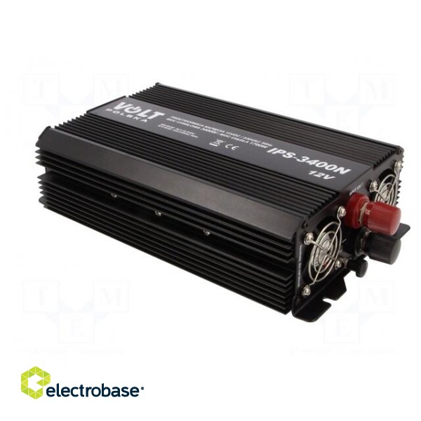 Converter: DC/AC | 1700W | Uout: 230VAC | 10.5÷15.5VDC | 280x162x70mm image 4