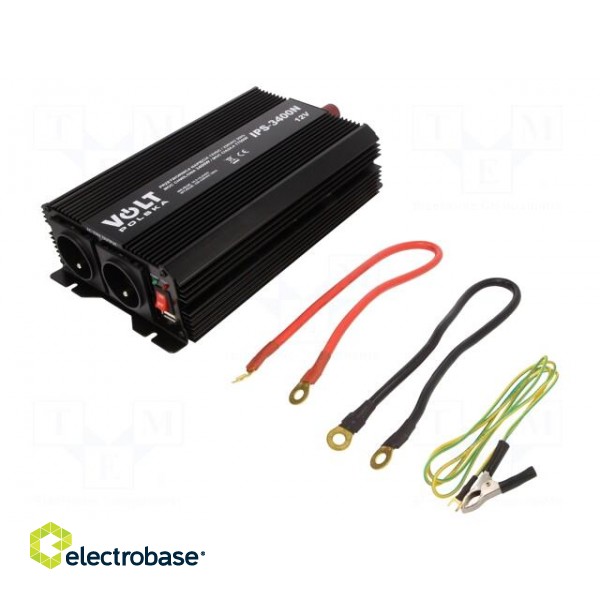 Converter: automotive dc/ac | 1700W | Uout: 230VAC | Out: mains 230V image 1