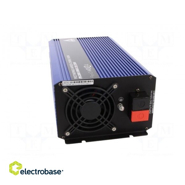 Converter: DC/AC | 1kW | Uout: 230VAC | 11÷15VDC | Out: AC sockets 230V фото 9