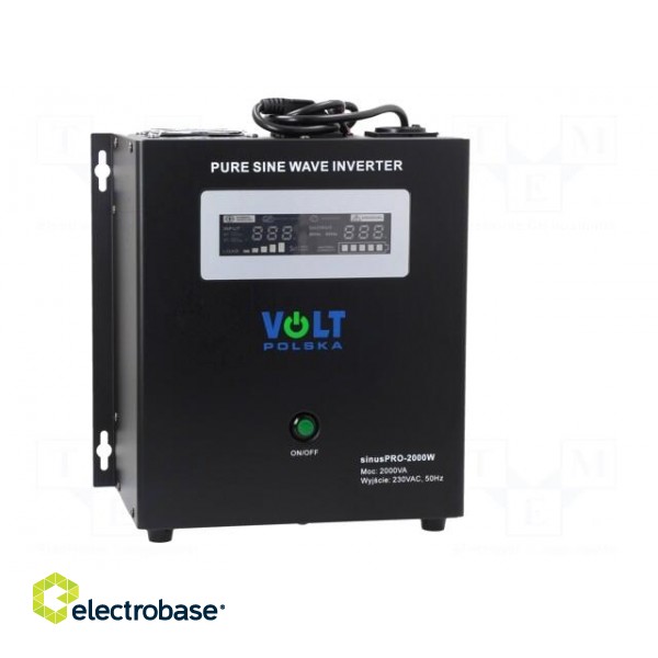 Converter: DC/AC | 1.4kW | Uout: 230VAC | Out: AC sockets 230V | 0÷40°C фото 9