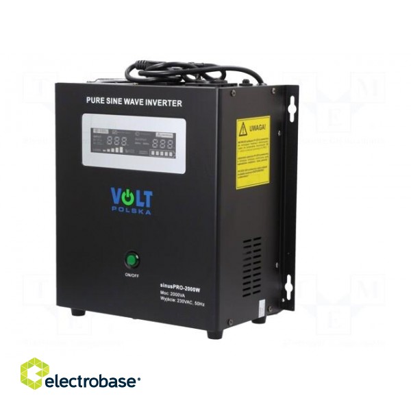 Converter: DC/AC | 1.4kW | Uout: 230VAC | Out: AC sockets 230V | 0÷40°C фото 2