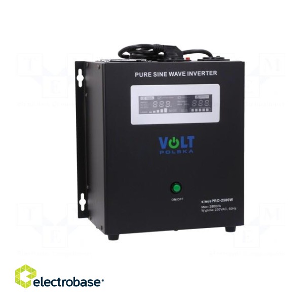 Converter: DC/AC | 1.8kW | Uout: 230VAC | Out: AC sockets 230V | 0÷40°C фото 9