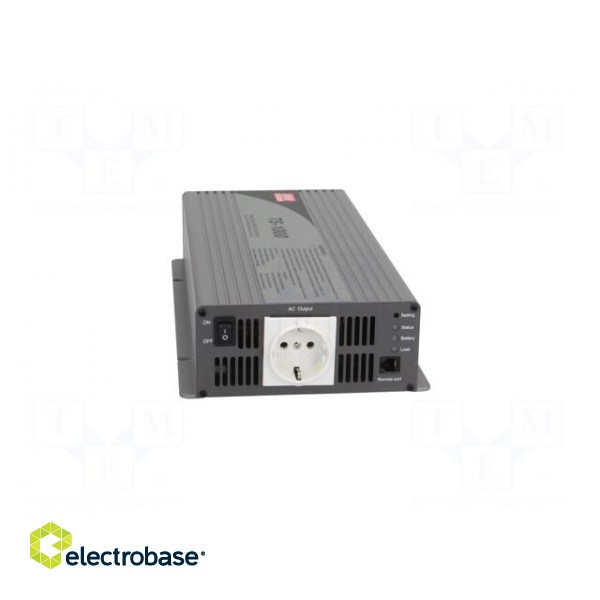 Converter: DC/AC | 1kW | Uout: 230VAC | 21÷30VDC | Out: AC sockets 230V paveikslėlis 5