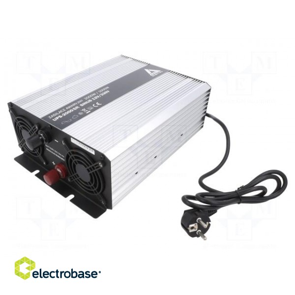 Converter: DC/AC | 1kW | Uout: 230VAC | Out: AC sockets 230V | -25÷55°C фото 1