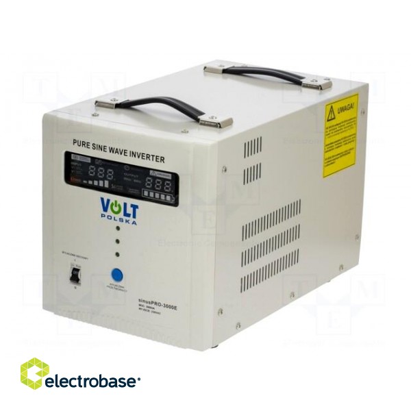 Converter: DC/AC | 2.1kW | Uout: 230VAC | Out: AC sockets 230V | 0÷40°C фото 1