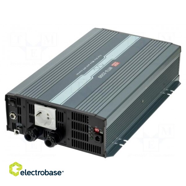 Converter: DC/AC | 2.2kW | Uout: 230VAC | 40÷66VDC | 420x270x98mm | 93% фото 1