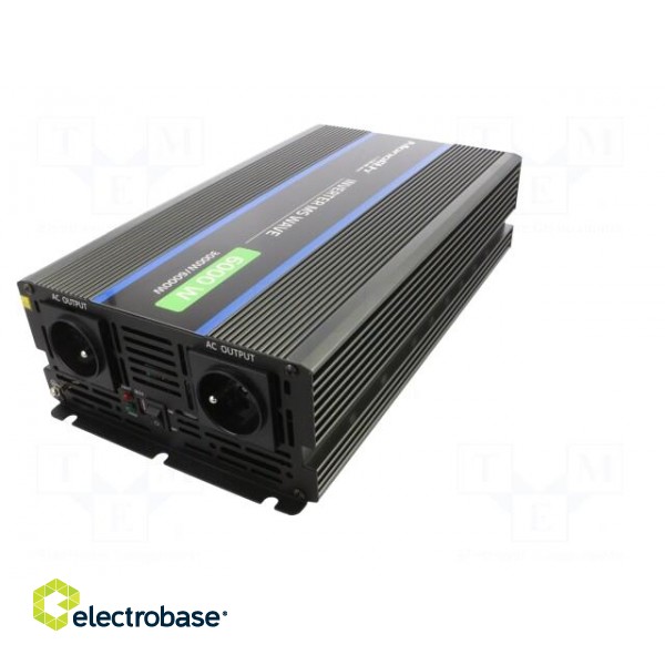 Converter: DC/AC | 3kW | Uout: 230VAC | 12VDC | 210x405x90mm | Ppeak: 6kW paveikslėlis 6