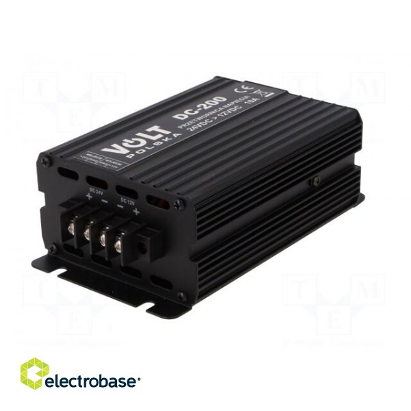 Power supply: step-down converter | Uout max: 13.8VDC | 10A | 0÷40°C фото 2