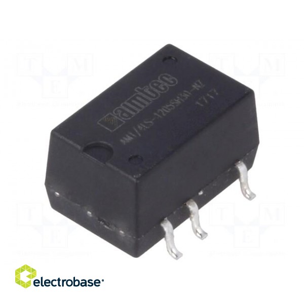 Converter: DC/DC | 0.25W | Uin: 10.8÷13.2V | Uout: 5VDC | Iout: 50mA | SMD