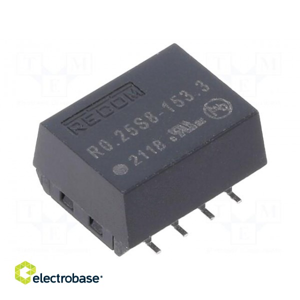 Converter: DC/DC | 0.25W | Uin: 13.5÷16.5V | Uout: 3.3VDC | Iout: 76mA image 1