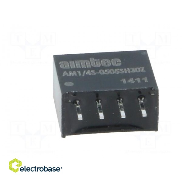 Converter: DC/DC | 0.25W | Uin: 4.5÷5.5V | Uout: 5VDC | Iout: 50mA | SIP4 фото 9