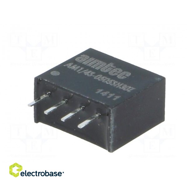 Converter: DC/DC | 0.25W | Uin: 4.5÷5.5V | Uout: 5VDC | Iout: 50mA | SIP4 фото 2