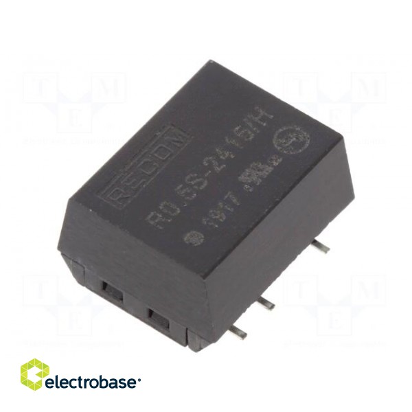 Converter: DC/DC | 0.5W | Uin: 21.6÷26.4V | Uout: 15VDC | Iout: 33mA