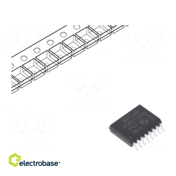 Converter: DC/DC | 0.5W | Uin: 4.5÷5.5V | Uout: 5VDC | 10.35x7.5x2.5mm