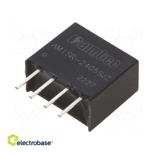 Converter: DC/DC | 0.75W | Uin: 22.8÷25.2V | Uout: 5VDC | Iout: 150mA