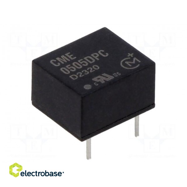 Converter: DC/DC | 0.75W | Uin: 4.5÷5.5V | Uout: 5VDC | Iout: 150mA | DIP