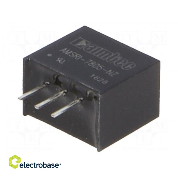 Converter: DC/DC | 1.5W | Uin: 7÷31V | Uout: -5VDC | Iout: 300mA | SIP3 фото 1