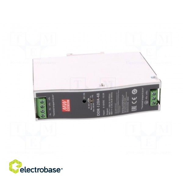 Power supply: DC/DC | 100.8W | 48VDC | 2.1A | 9÷18VDC | Mounting: DIN image 9