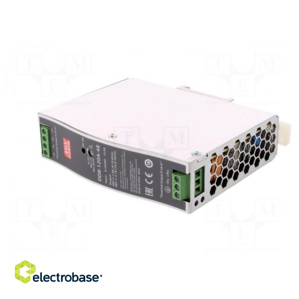 Power supply: DC/DC | 100.8W | 48VDC | 2.1A | 9÷18VDC | Mounting: DIN image 2