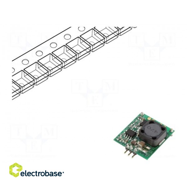 Converter: DC/DC | 12W | Uin: 15÷42V | Uout: 12VDC | Iout: 1A | SMD | PCB