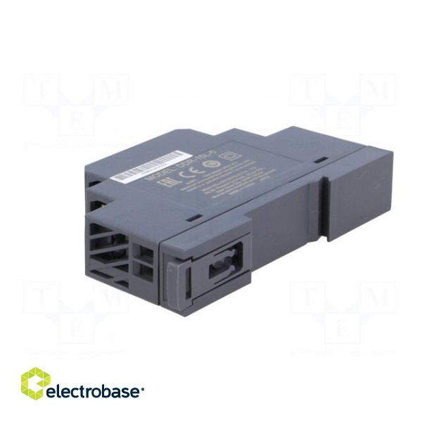 Power supply: DC/DC | 15W | 5VDC | 3A | 18÷75VDC | Mounting: DIN | 68g image 4