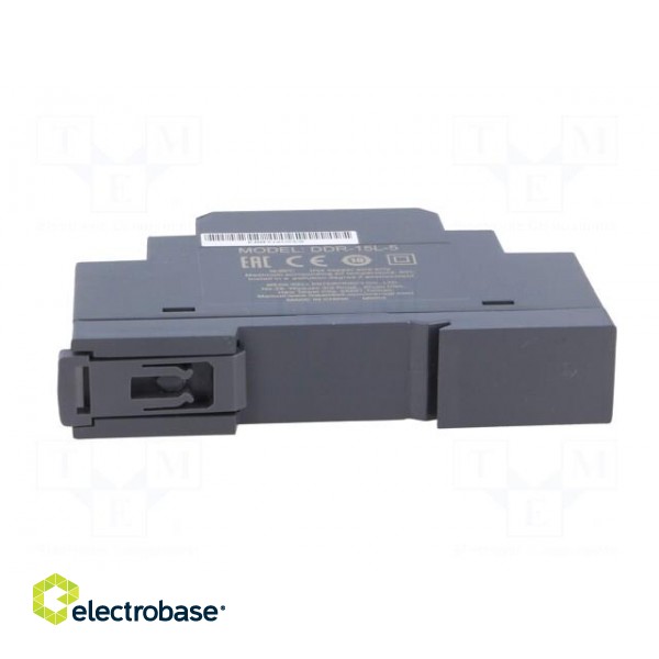 Power supply: DC/DC | 15W | 5VDC | 3A | 18÷75VDC | Mounting: DIN | 68g image 5
