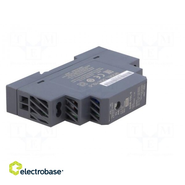 Power supply: DC/DC | 15W | 5VDC | 3A | 18÷75VDC | Mounting: DIN | 68g image 8