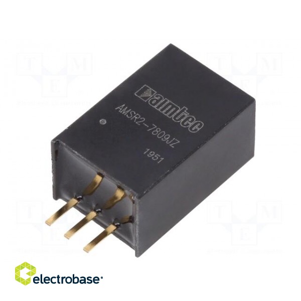 Converter: DC/DC | 18W | Uin: 13÷36V | Uout: 9VDC | Iout: 2A | SIP3 | 3.8g