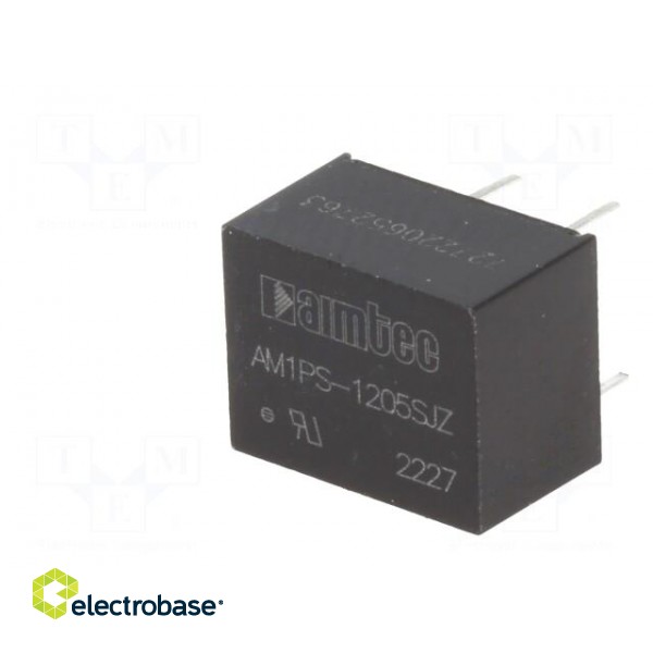 Converter: DC/DC | 1W | Uin: 10.8÷13.2V | Uout: 5VDC | Iout: 200mA | DIP8 фото 4