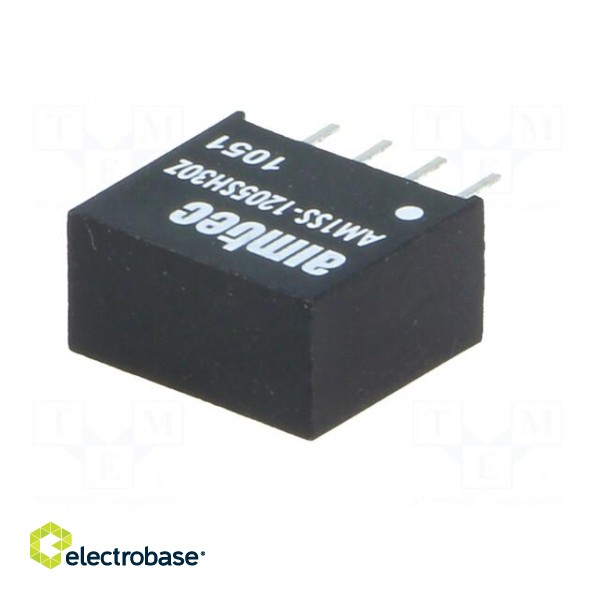 Converter: DC/DC | 1W | Uin: 10.8÷13.2V | Uout: 5VDC | Iout: 200mA | SIP4 image 6