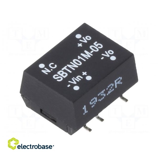 Converter: DC/DC | 1W | Uin: 10.8÷13.2V | Uout: 5VDC | Iout: 20÷200mA image 1