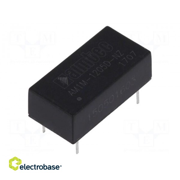 Converter: DC/DC | 1W | Uin: 10.8÷13.2V | Uout: 5VDC | Uout2: -5VDC | 2.4g image 1