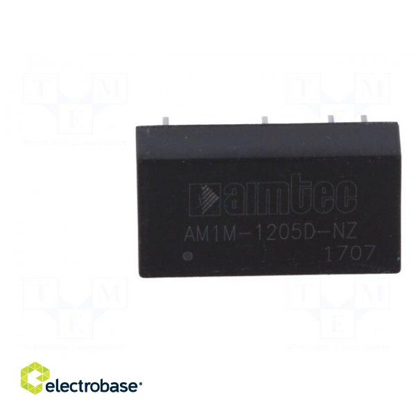 Converter: DC/DC | 1W | Uin: 10.8÷13.2V | Uout: 5VDC | Uout2: -5VDC | 2.4g image 3