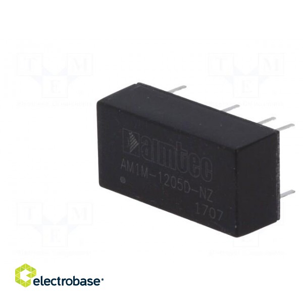 Converter: DC/DC | 1W | Uin: 10.8÷13.2V | Uout: 5VDC | Uout2: -5VDC | 2.4g image 4