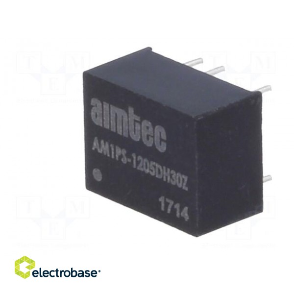 Converter: DC/DC | 1W | Uin: 10.8÷13.2V | Uout: 5VDC | Uout2: -5VDC | DIP8 paveikslėlis 4