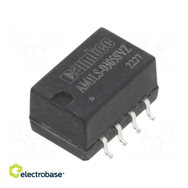 Converter: DC/DC | 1W | Uin: 2.97÷3.63V | Uout: 5VDC | Iout: 200mA | SMT