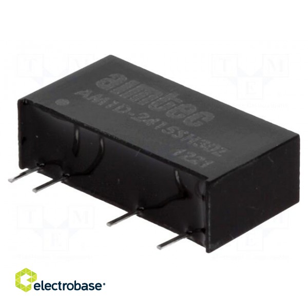 Converter: DC/DC | 1W | Uin: 21.6÷26.4V | Uout: 15VDC | Iout: 70mA | SIP7 фото 1