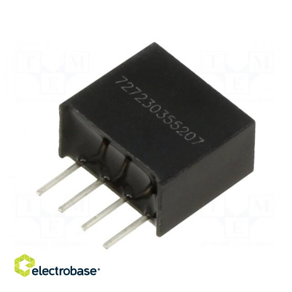 Converter: DC/DC | 1W | Uin: 21.6÷26.4V | Uout: 24VDC | Iout: 42mA | SIP4